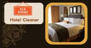 Hotel Cleaner Required in Canada